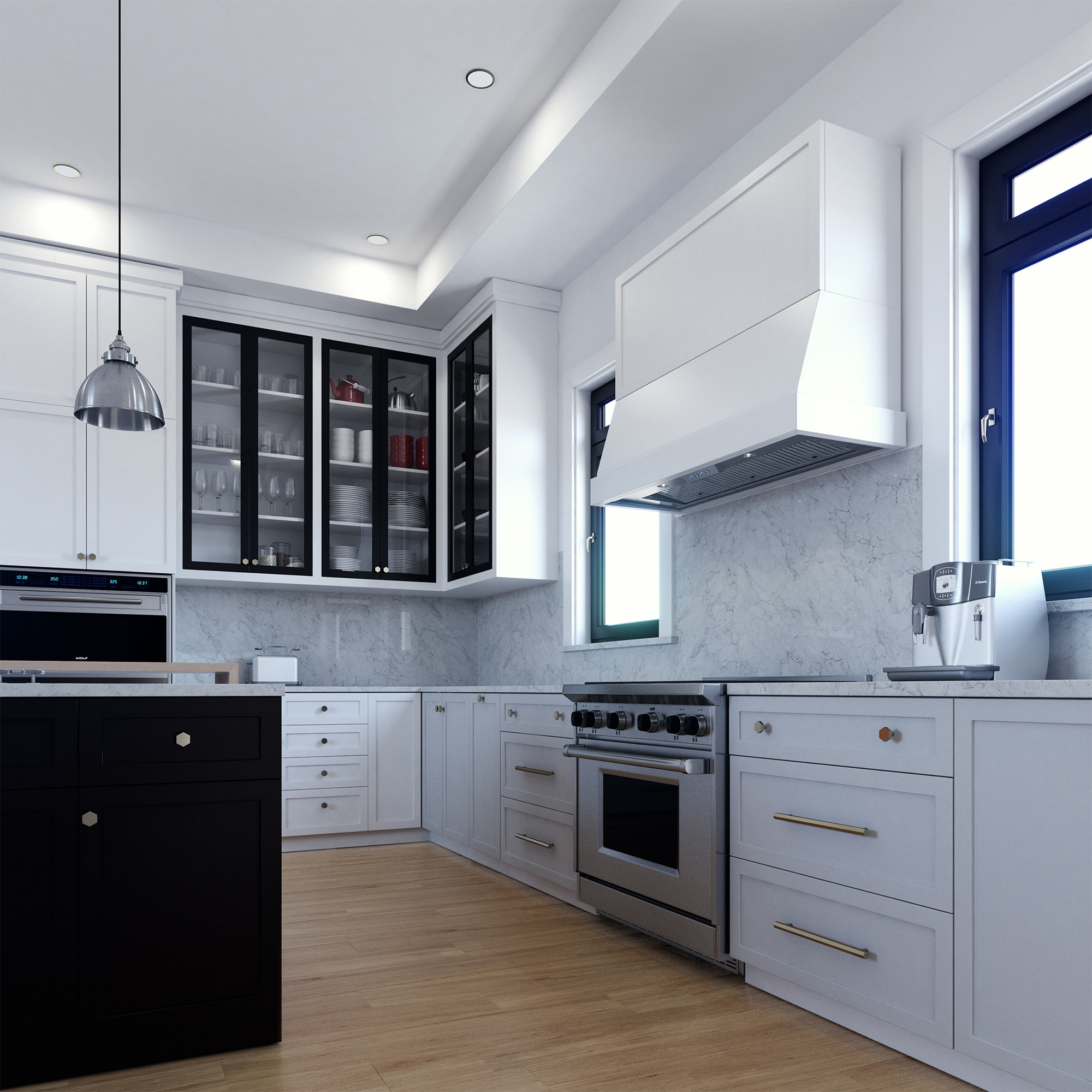 XO 30 in. Convertible Standard Style Range Hood with 600 CFM, 3 Fan Speeds & 2 LED Lights - Stainless Steel, , hires