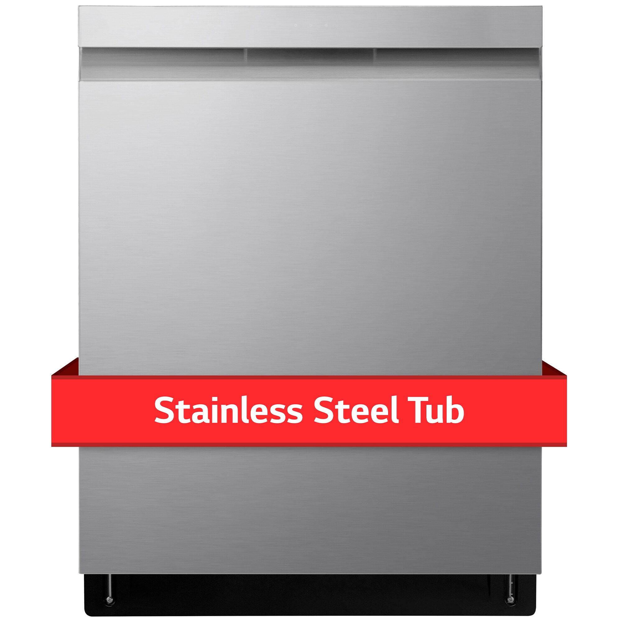 LG 24 in. Top Control Smart Dishwasher with 44 dBa Sound Level, 3rd-Rack, Dynamic Dry & Pocket - PrintProof Stainless Steel, PrintProof Stainless Steel, hires
