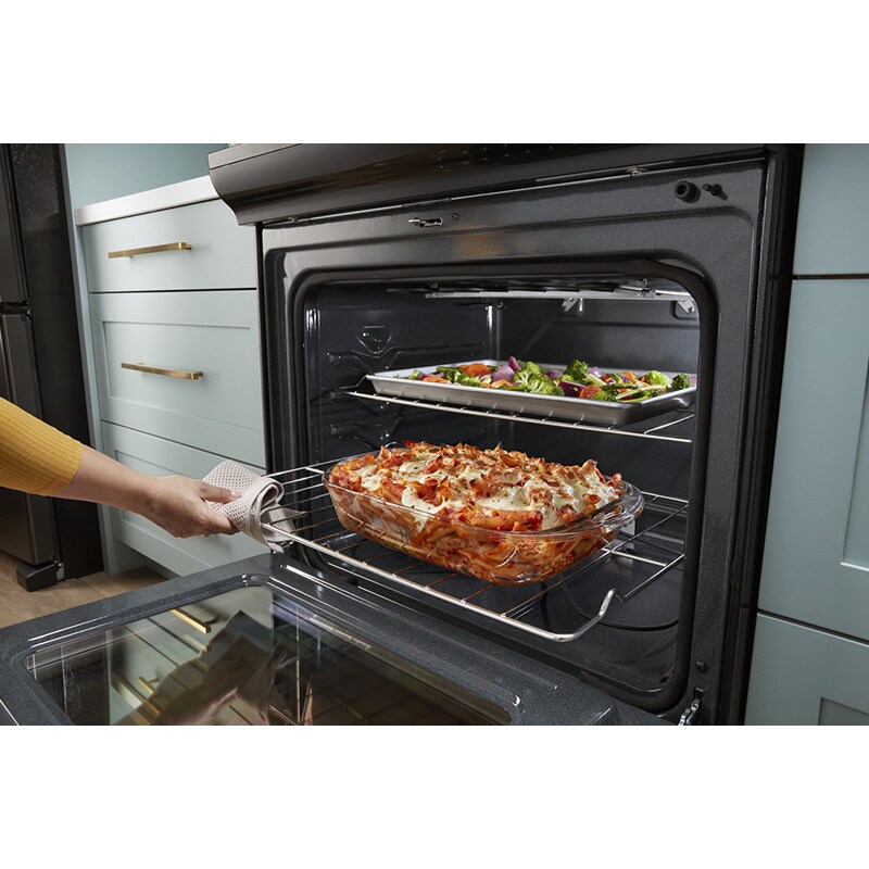 Whirlpool 30 in. 4.8 cu. ft. Slide-In Electric Range with Radiant Burners - Black, Black, hires