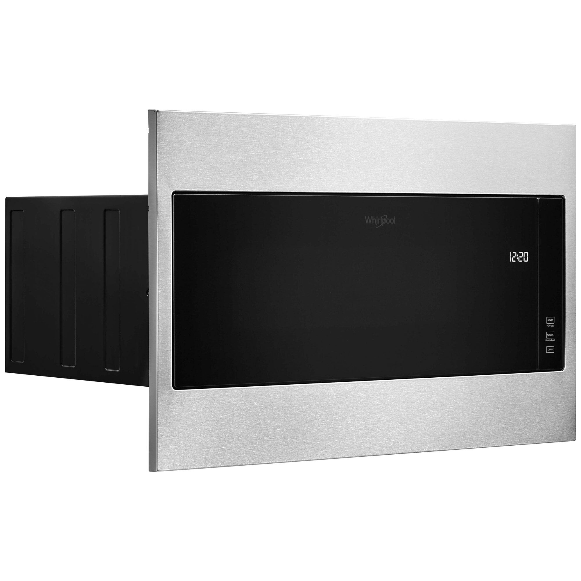Whirlpool 30 in. 1.1 cu. ft. 1000W Low Profile Built-In Microwave - Stainless Steel, , hires