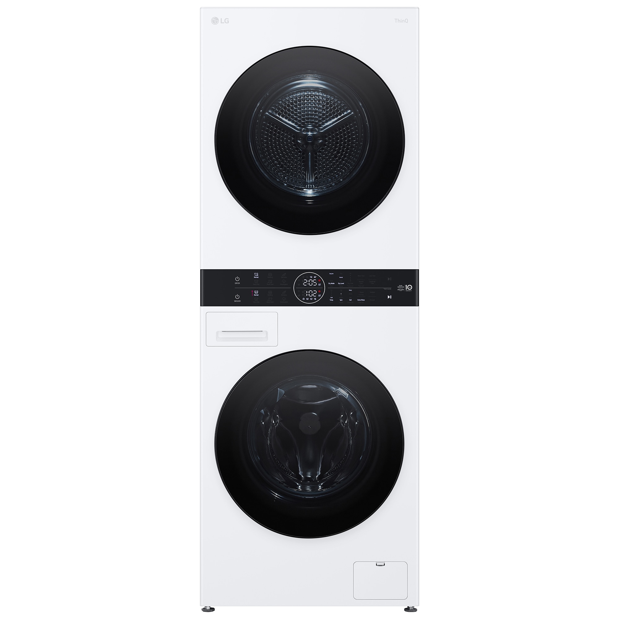 LG 24 in. 2.8 cu. ft. Smart Electric Front Load Ventless WashTower with Heat Pump, Center Control, Sensor Dry, Sanitize & Steam Cycle - White, , hires