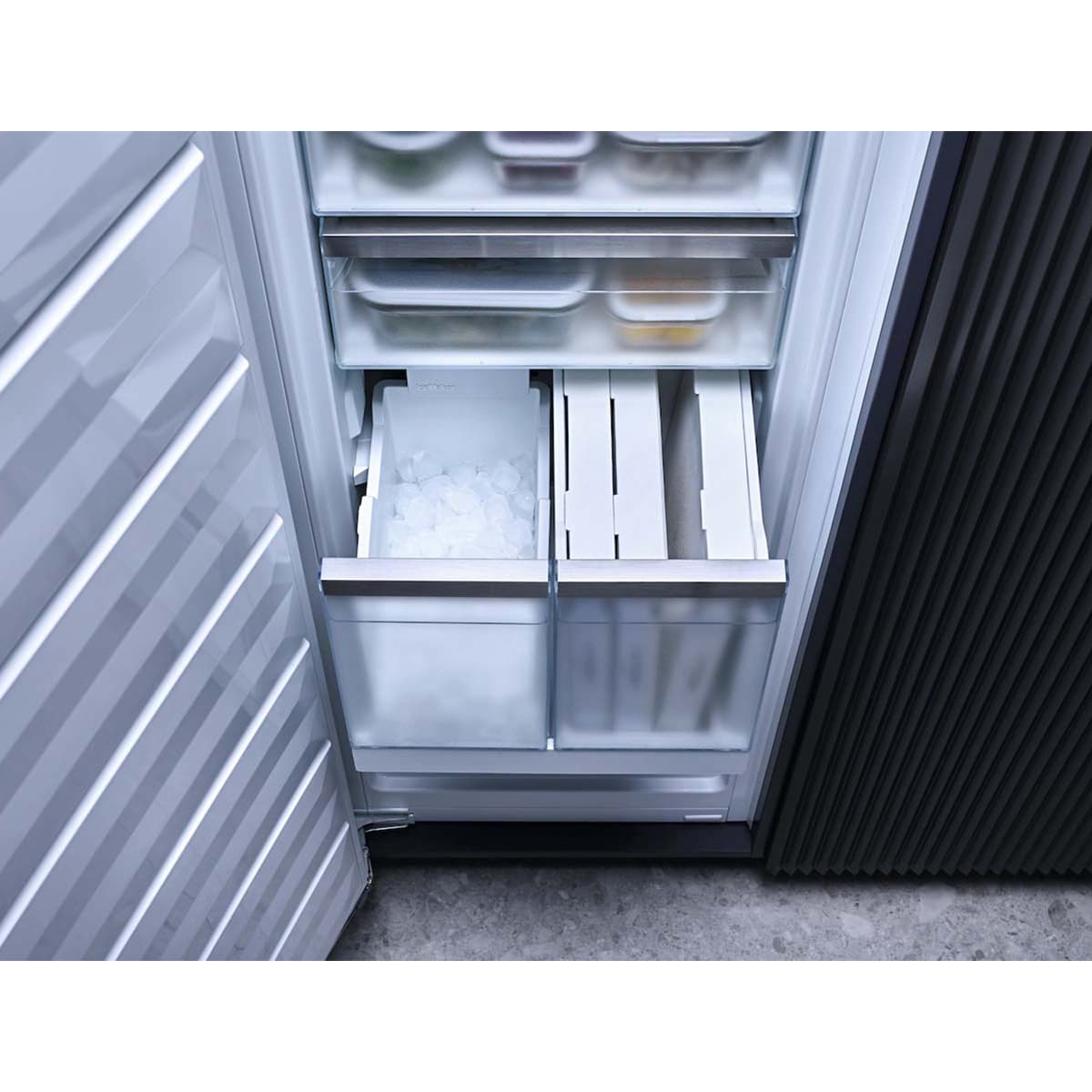 Miele PerfectCool Series 22 in. 7.5 cu. ft. Built-in Smart 8-Drawers Compact Upright Freezer with Ice-Maker - Custom Panel Ready, , hires