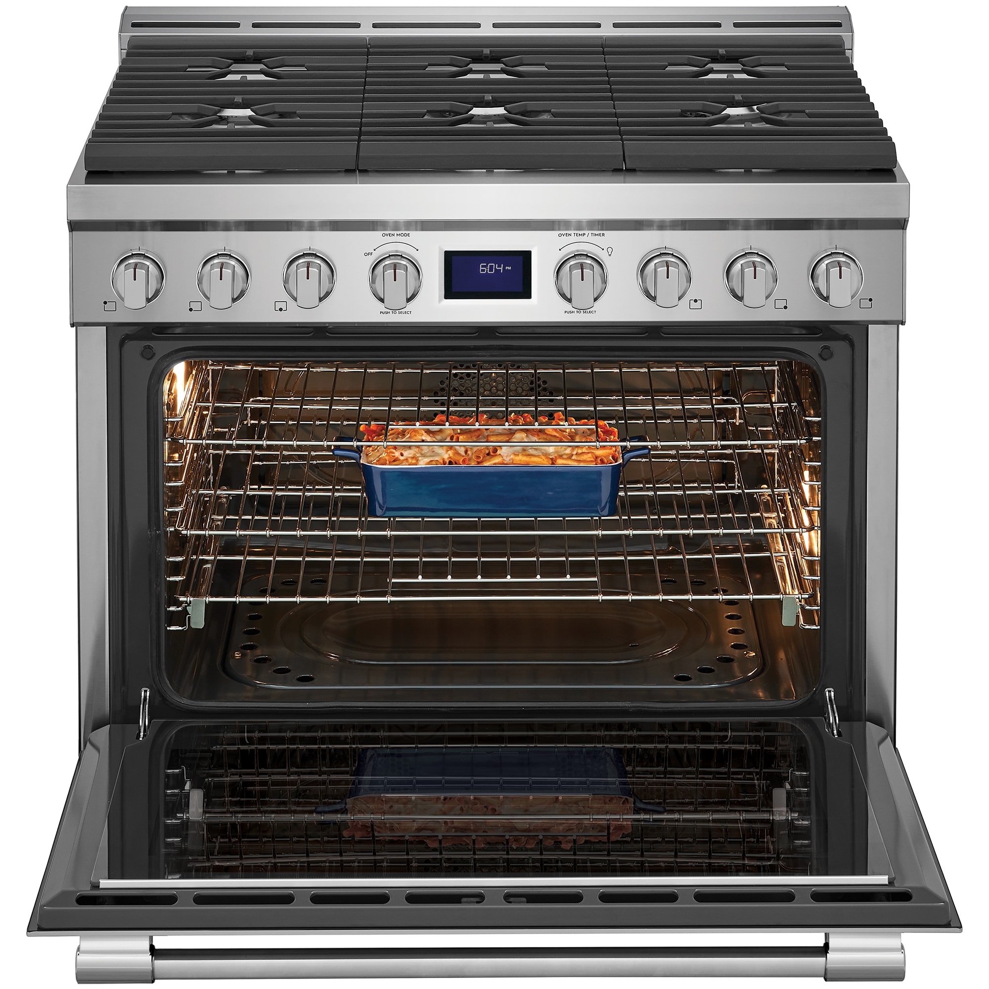 Frigidaire Professional 36 in. 4.4 cu. ft. True European Convection Gas Range with 6 Sealed Burners - Stainless Steel, , hires