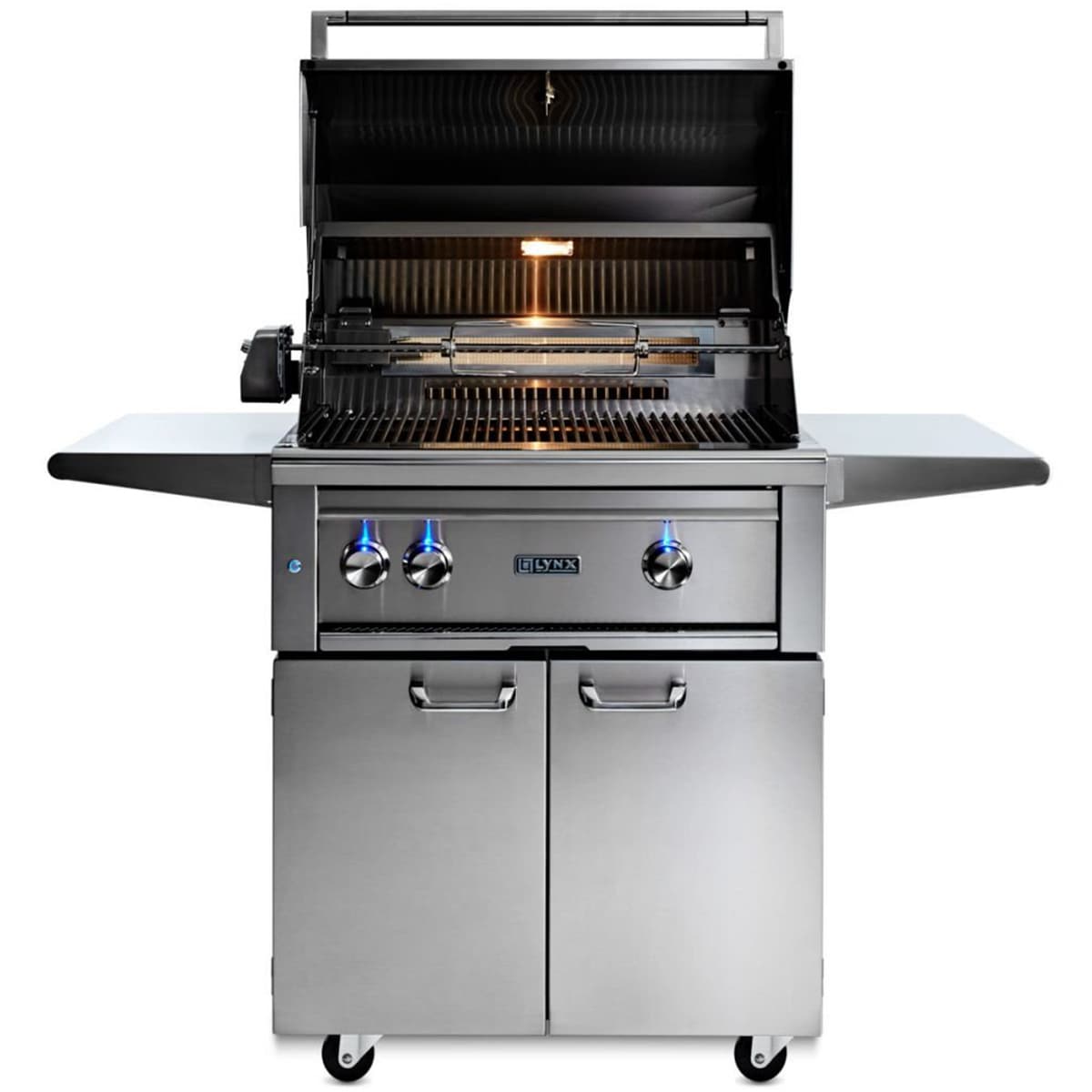 Lynx Professional 30 in. 2-Burner Liquid Propane Gas Grill with Rotisserie & Smoker Box - Stainless Steel, , hires