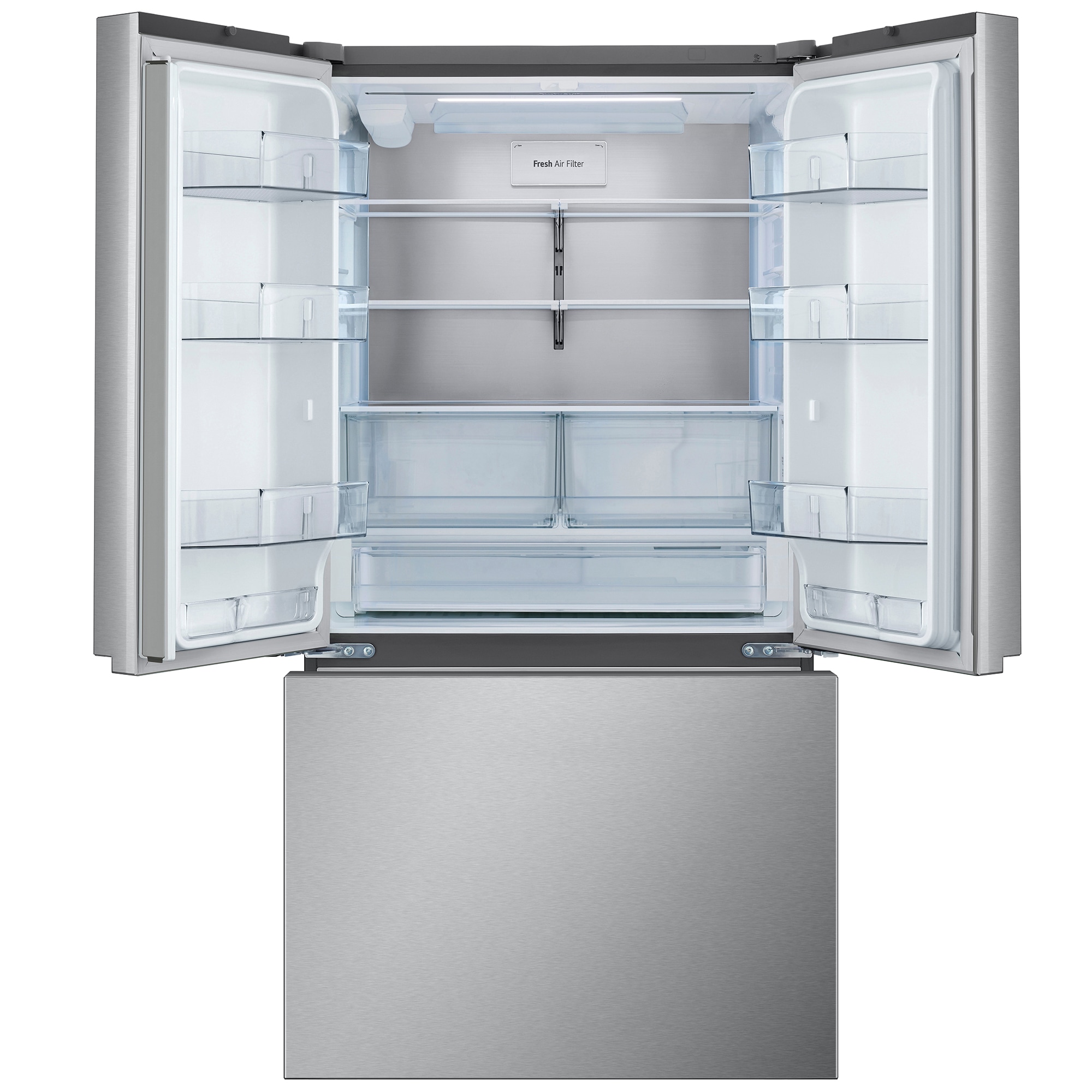 LG 36 in. 26.5 cu. ft. Smart Counter Depth French Door Refrigerator with Internal Water Dispenser - PrintProof Stainless Steel, , hires