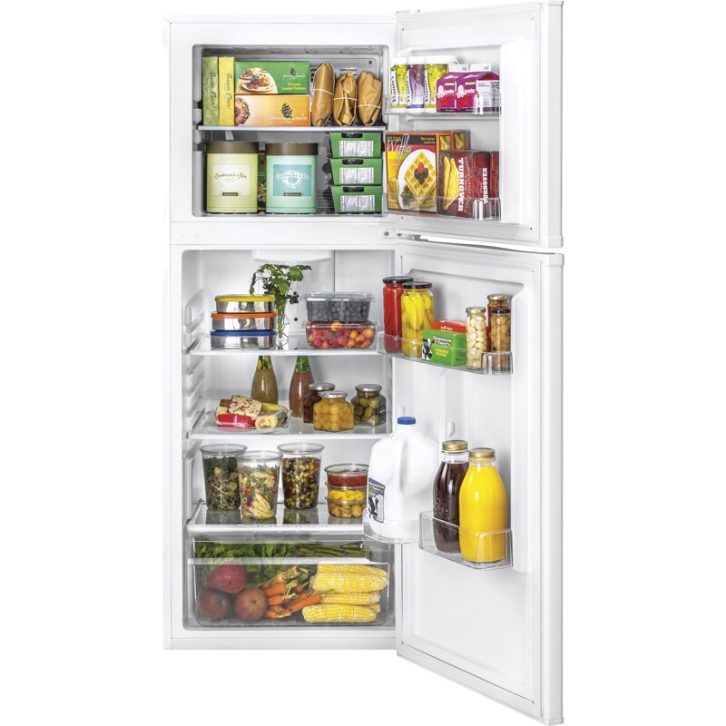 Haier 24 in. 9.8 cu. ft. Counter Depth Top Freezer Refrigerator - White, White, hires