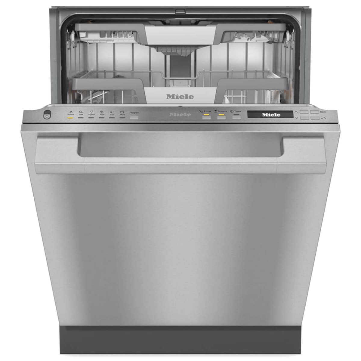 Miele 24 in. Top Control Smart Dishwasher with 42 dBa Sound Level & 3rd-Rack - Stainless Steel, , hires