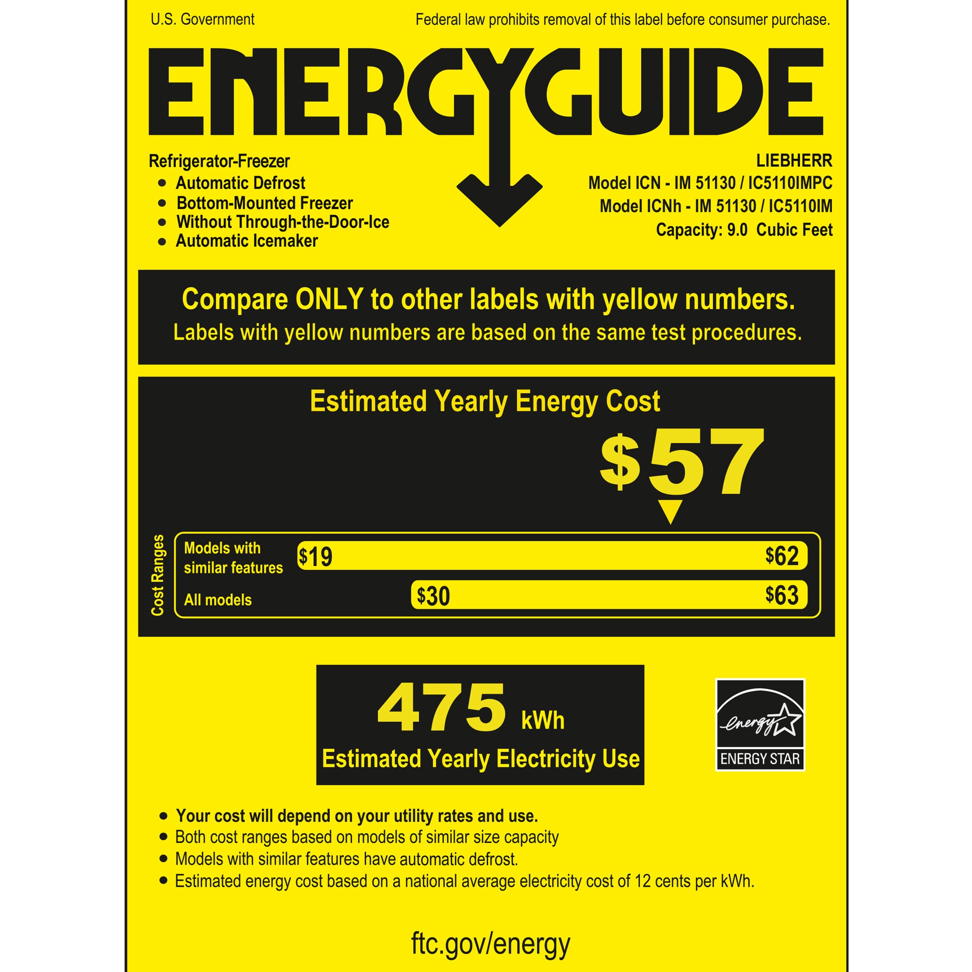 Liebherr Pure 22 in. 9 cu. ft. Built-In Counter Depth Bottom Freezer Refrigerator with Ice Maker - Custom Panel Ready, , hires