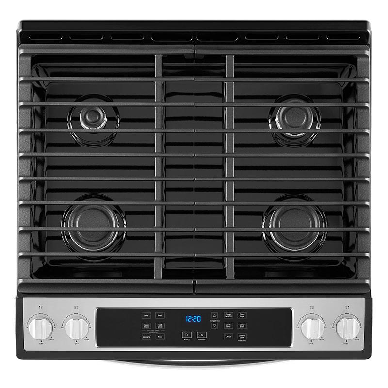 Whirlpool 30 in. 5 cu. ft. Slide-In Gas Range with 4 Sealed Burners - Stainless Steel, Stainless Steel, hires