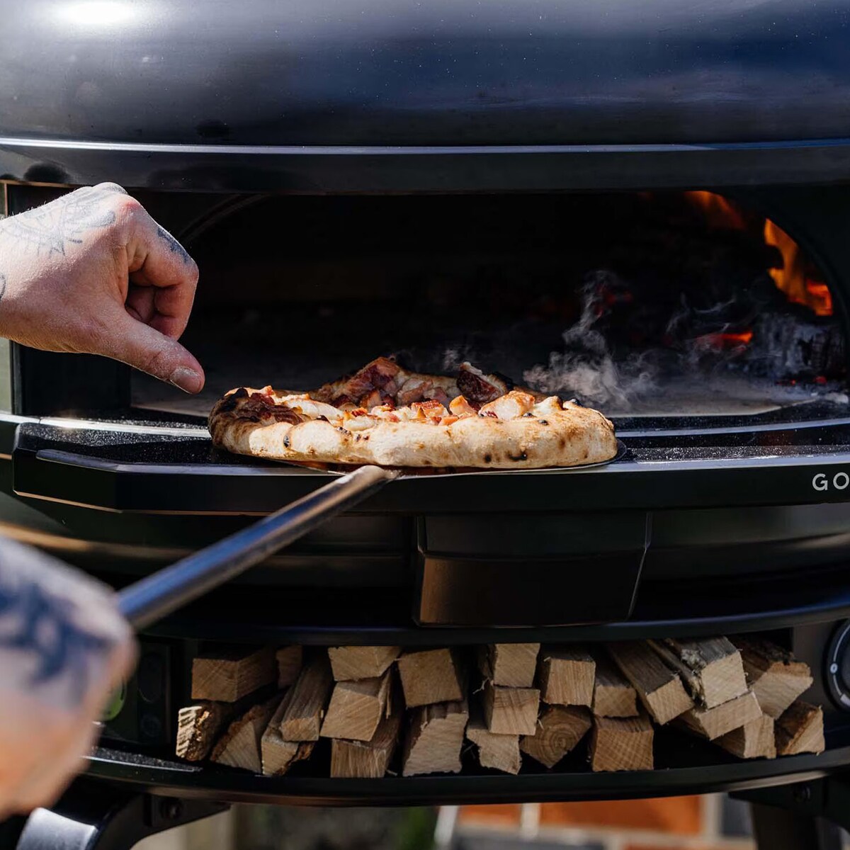 Gozney Dome Natural Gas Outdoor Pizza Oven - Black, , hires