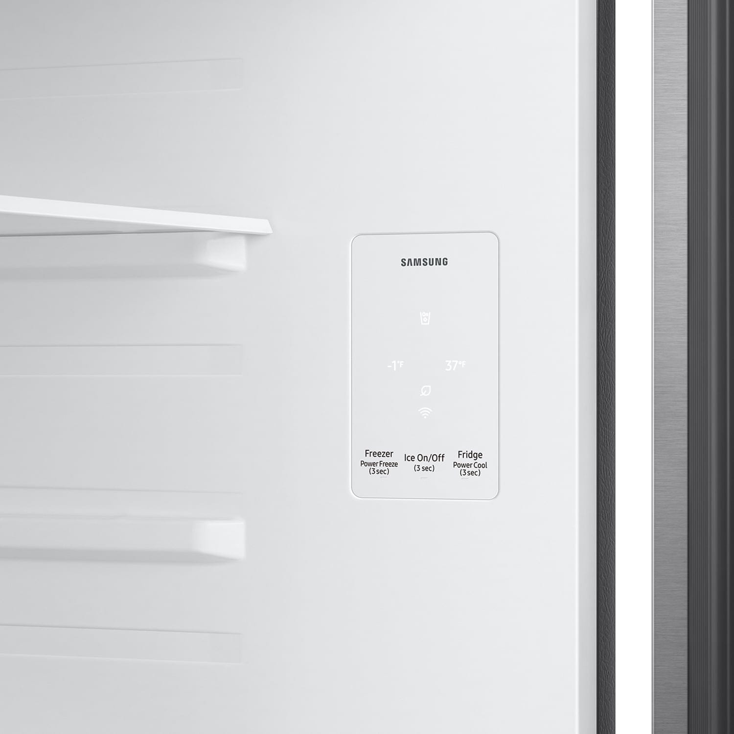 Samsung 28 in. 17.5 cu. ft. Smart Garage-Ready Top Freezer Refrigerator - Fingerprint Resistant Stainless Steel, , hires