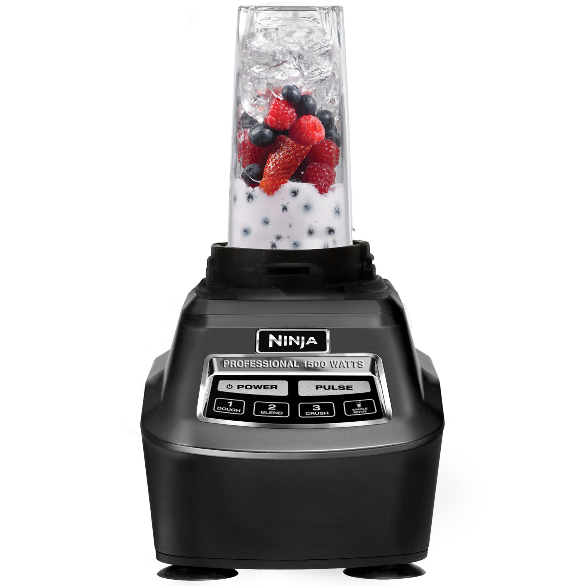 Ninja Mega Kitchen System 72 Oz. 3-Speed Blender with Single Serve Cups & Food Processor Bowl - Black, , hires