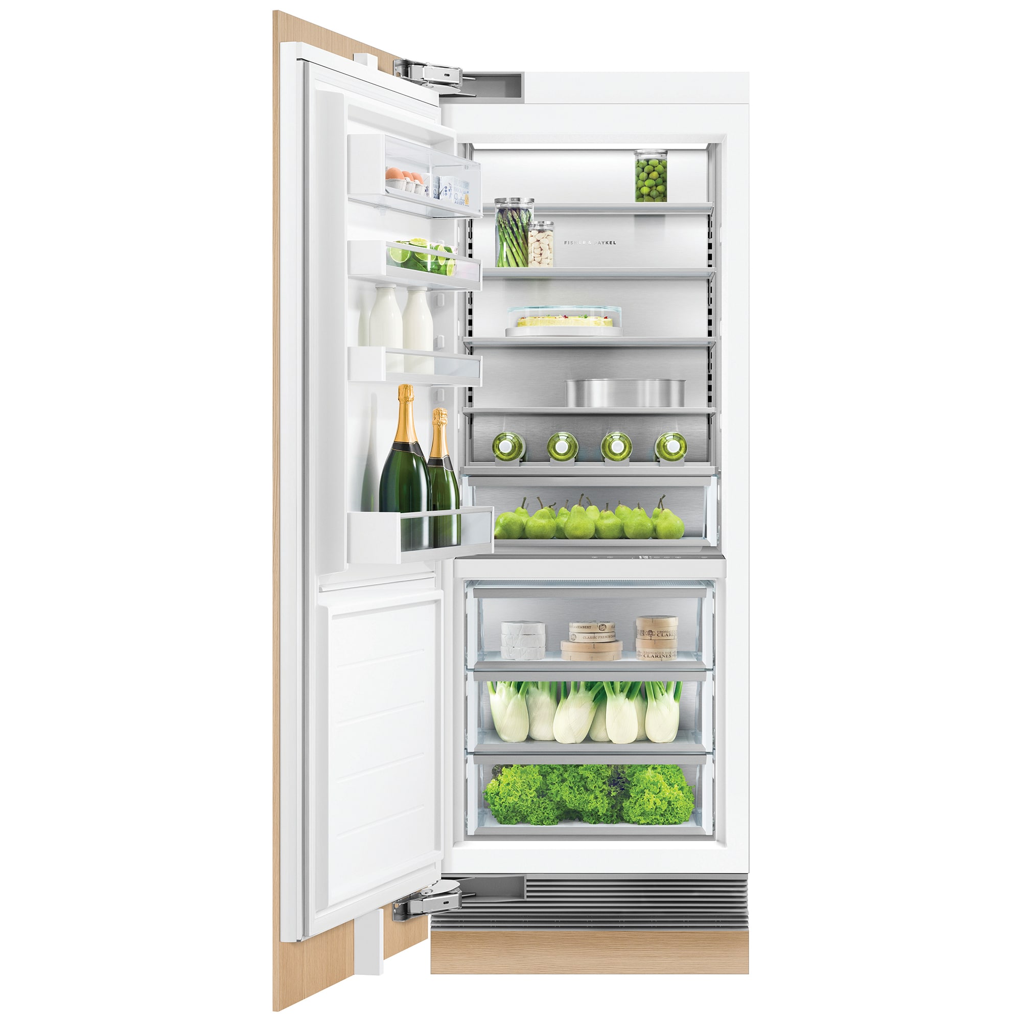 Fisher & Paykel Series 11 30 in. Built-In 16.3 cu. ft. Counter Depth Freezerless Refrigerator Left Hinged - Custom Panel Ready, , hires