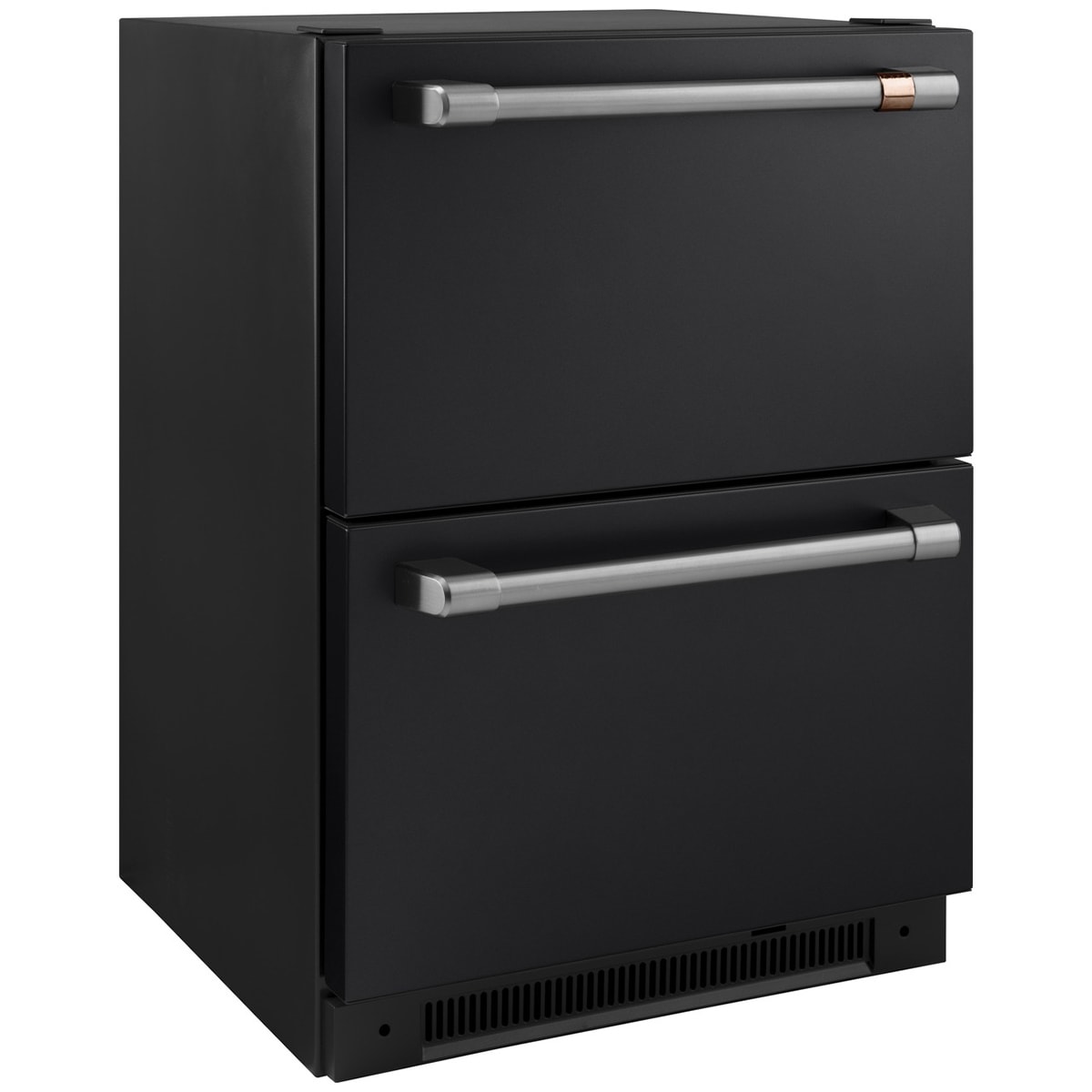Cafe 24 in. 5.7 cu. ft. Double Refrigerator Drawers - Matte Black, Matte Black, hires