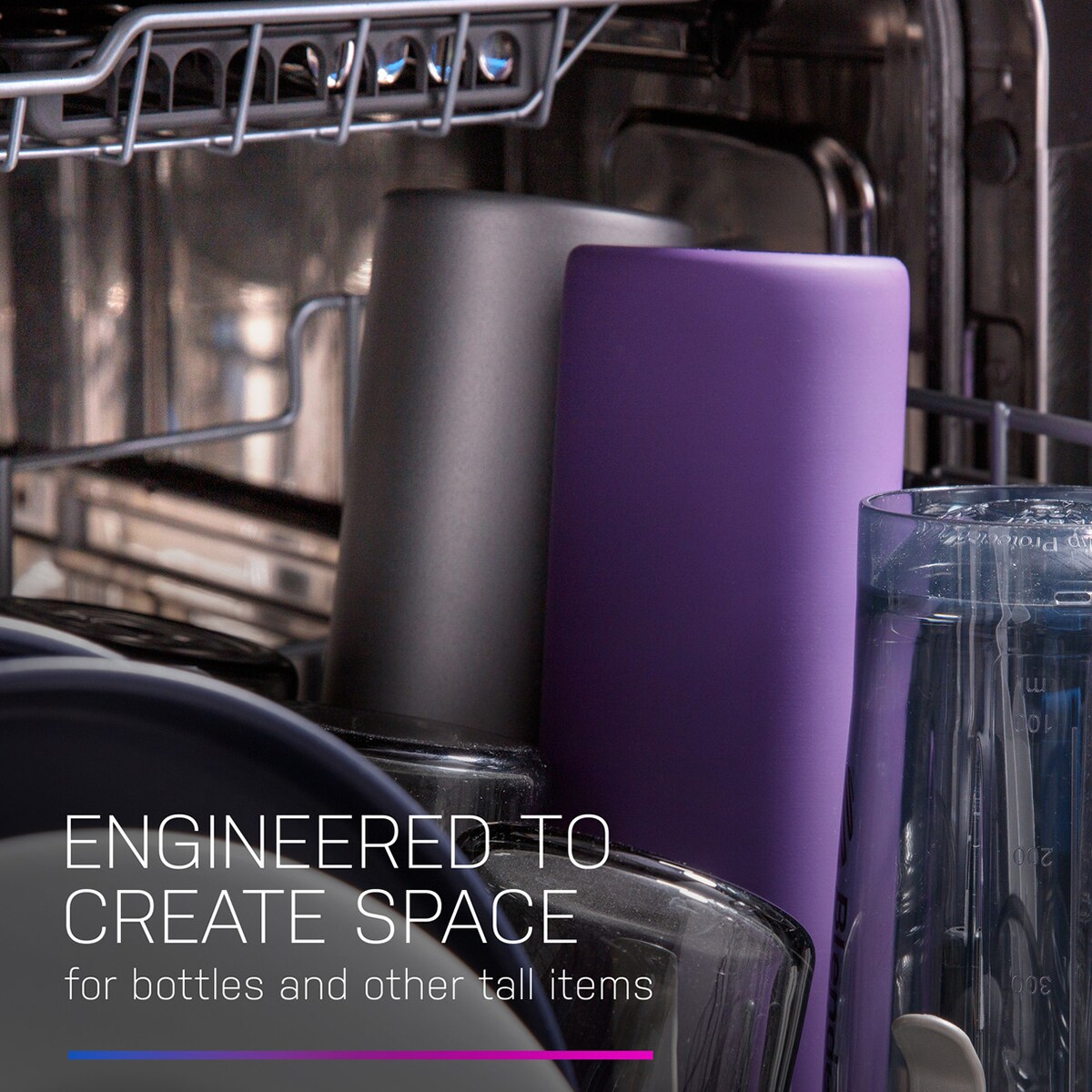 GE Profile 24 in. Top Control Flush-Mount Smart Dishwasher with 42 dBa Sound Level, 3rd-Rack, Twin Turbo Dry Boost & Pocket Handle - Fingerprint resistant Black Stainless, , hires