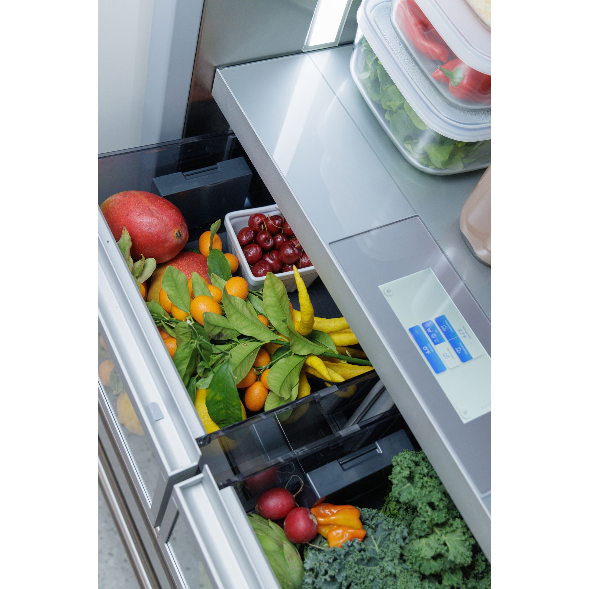 Thermador Freedom Collection 36 in. Built-In 20.2 cu. ft. Smart Counter Depth Bottom Freezer Refrigerator with Internal Water Dispenser and Professional handles- Stainless Steel, Stainless Steel, hires