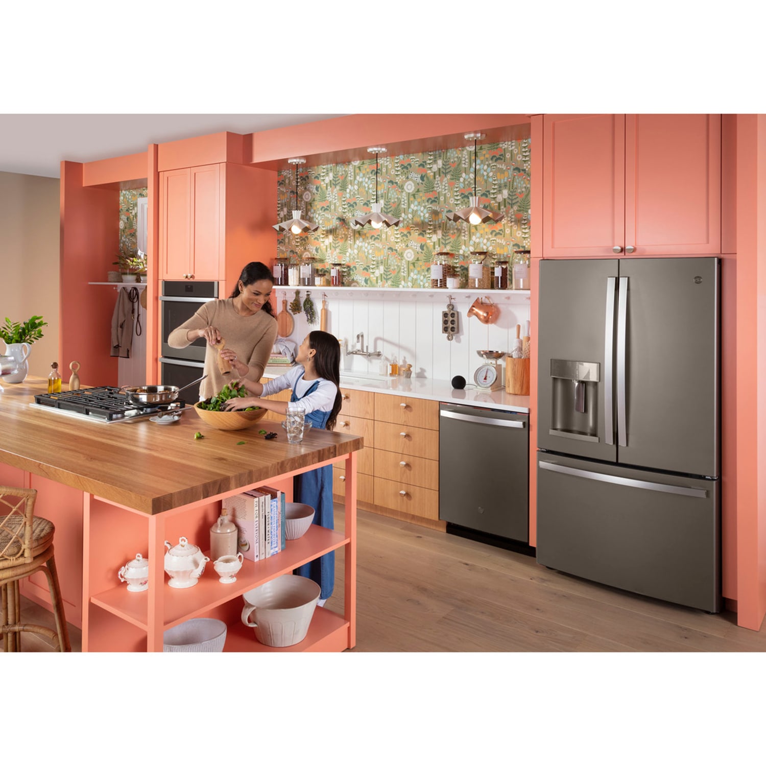 GE 30 in. 5-Burner Natural Gas Cooktop with Simmer Burner & Power Burner - Stainless Steel, Stainless Steel, hires