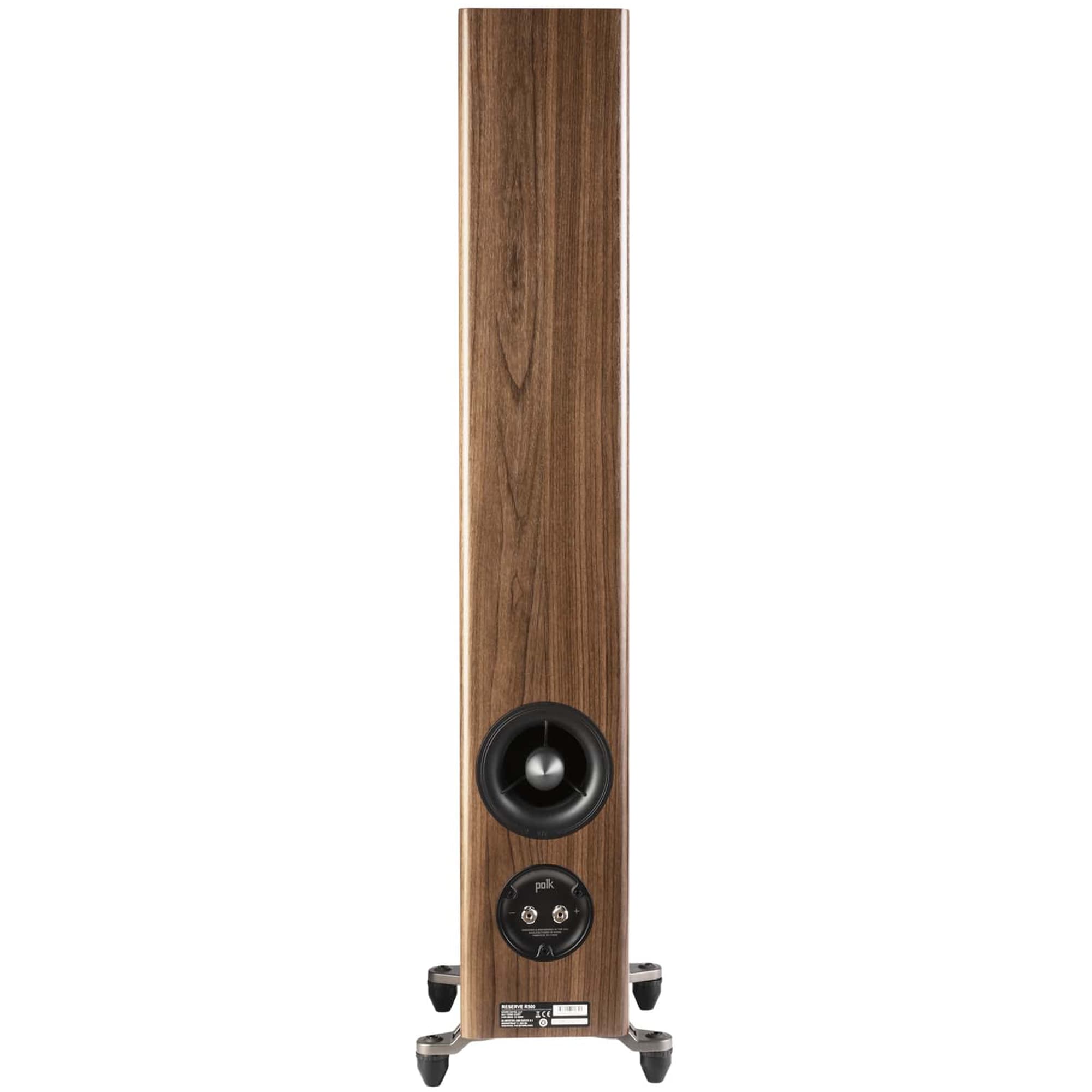 Polk Reserve R500 Premium Compact Floor-Standing Tower Speaker - Brown, Brown, hires