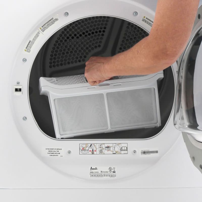 Avanti 24 in. 4.0 cu. ft. Stackable Ventless Electric Dryer with Sanitize Cycle & Sensor Dry - White, , hires