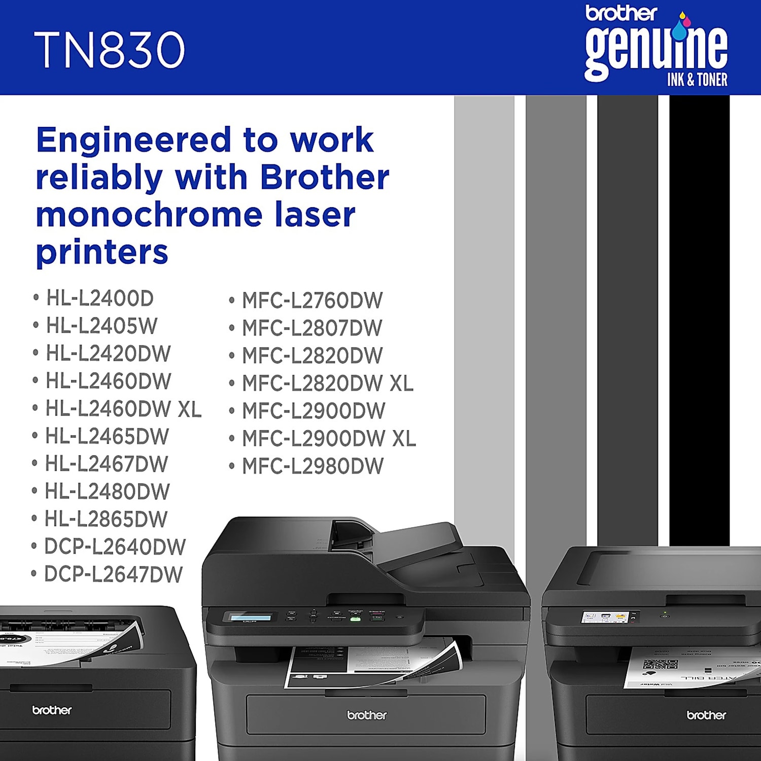 Brother TN830 Black Toner Cartridge, , hires