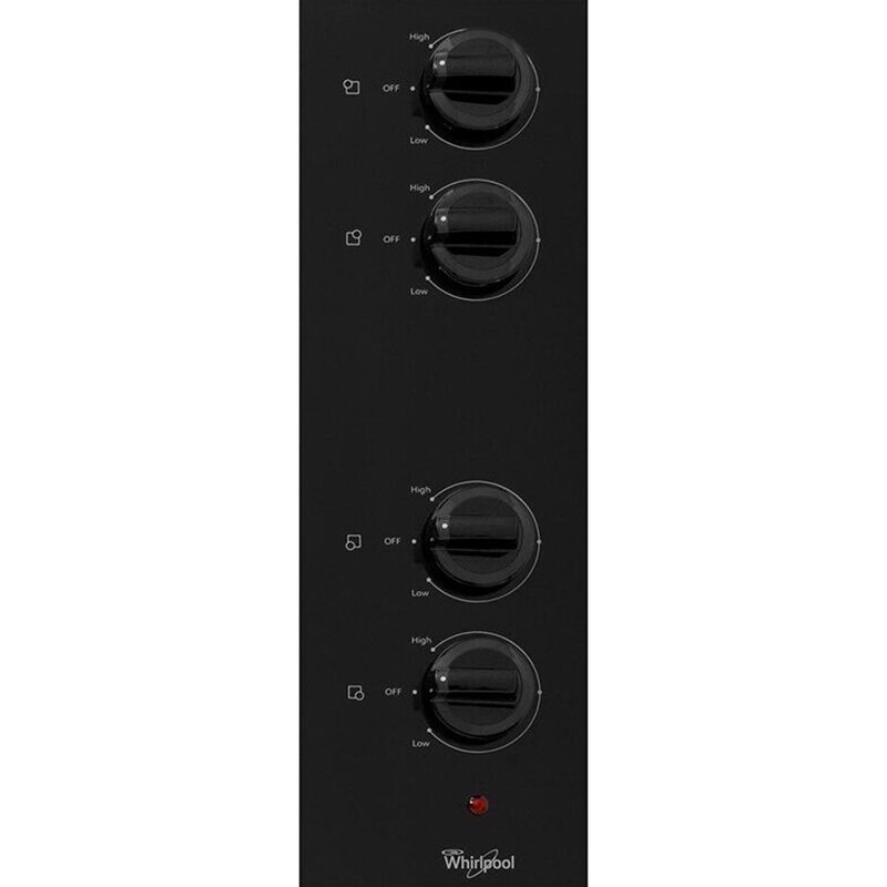 Whirlpool 30 in. 4-Burner Electric Cooktop with Simmer Burner - Black, Black, hires