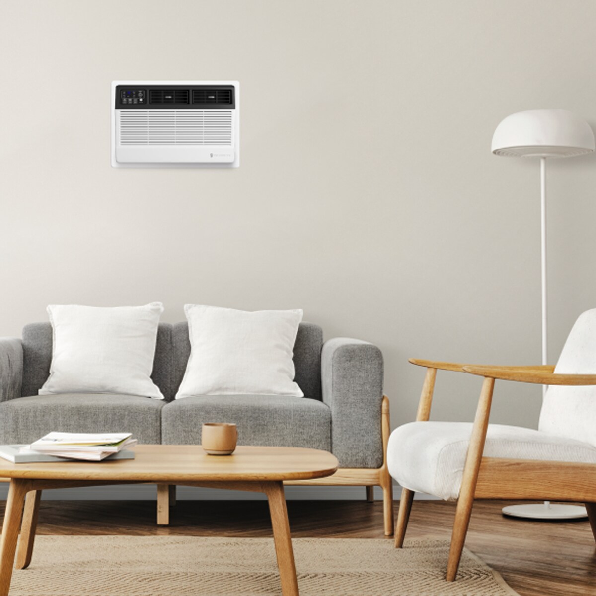 Friedrich Uni-Fit Series 12,000 BTU 230V Smart Through-the-Wall Air Conditioner with Electric Heat, 3 Fan Speeds, Remote Control - White, , hires