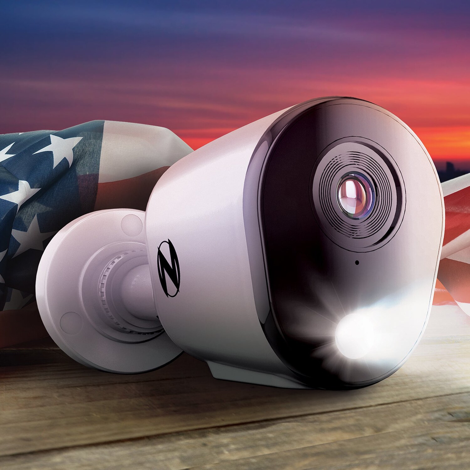 Night Owl - 12 Channel 4 Camera Wired 2K 1TB DVR Security System with 2-way Audio - White, , hires