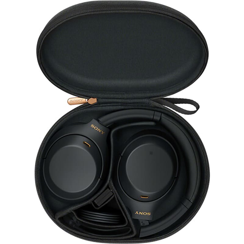 Sony - WH-1000XM4 Wireless Noise-Cancelling Over-the-Ear Headphones - Black, , hires