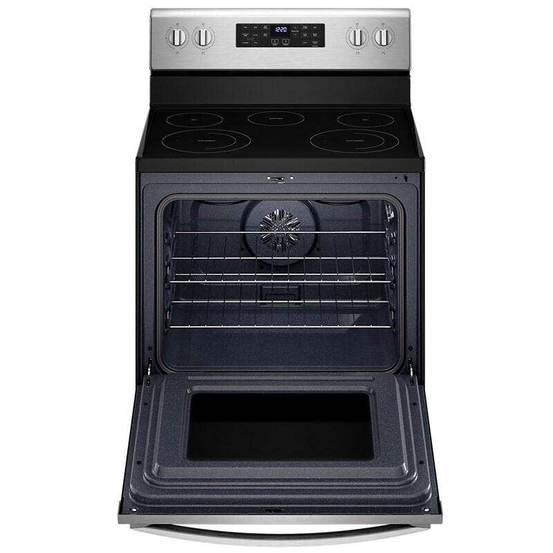 Whirlpool 30 in. 5.3 cu. ft. Air Fry Standard Convection Electric Range with Radiant Burners - Stainless Steel, , hires