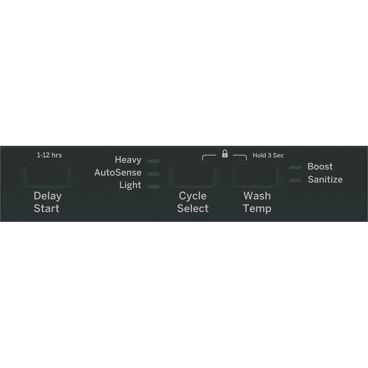 GE 24 in. Top Control Flush-Mount Dishwasher with 51 dBa Sound Level & Condensate Dry - Black, Black, hires