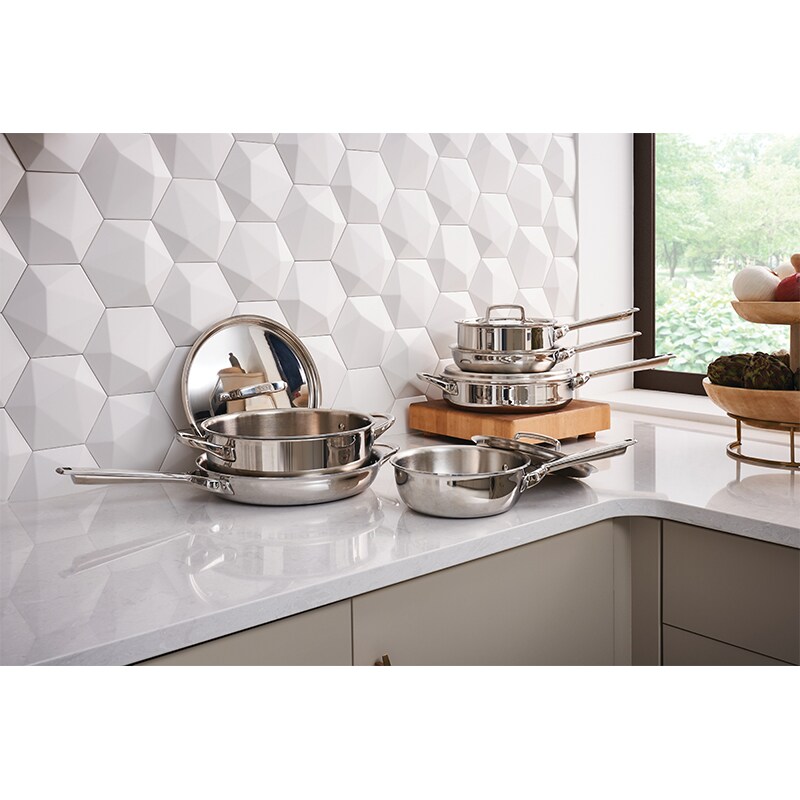 Wolf Gourmet 10 Piece Cookware Set - Stainless Steel, , hires