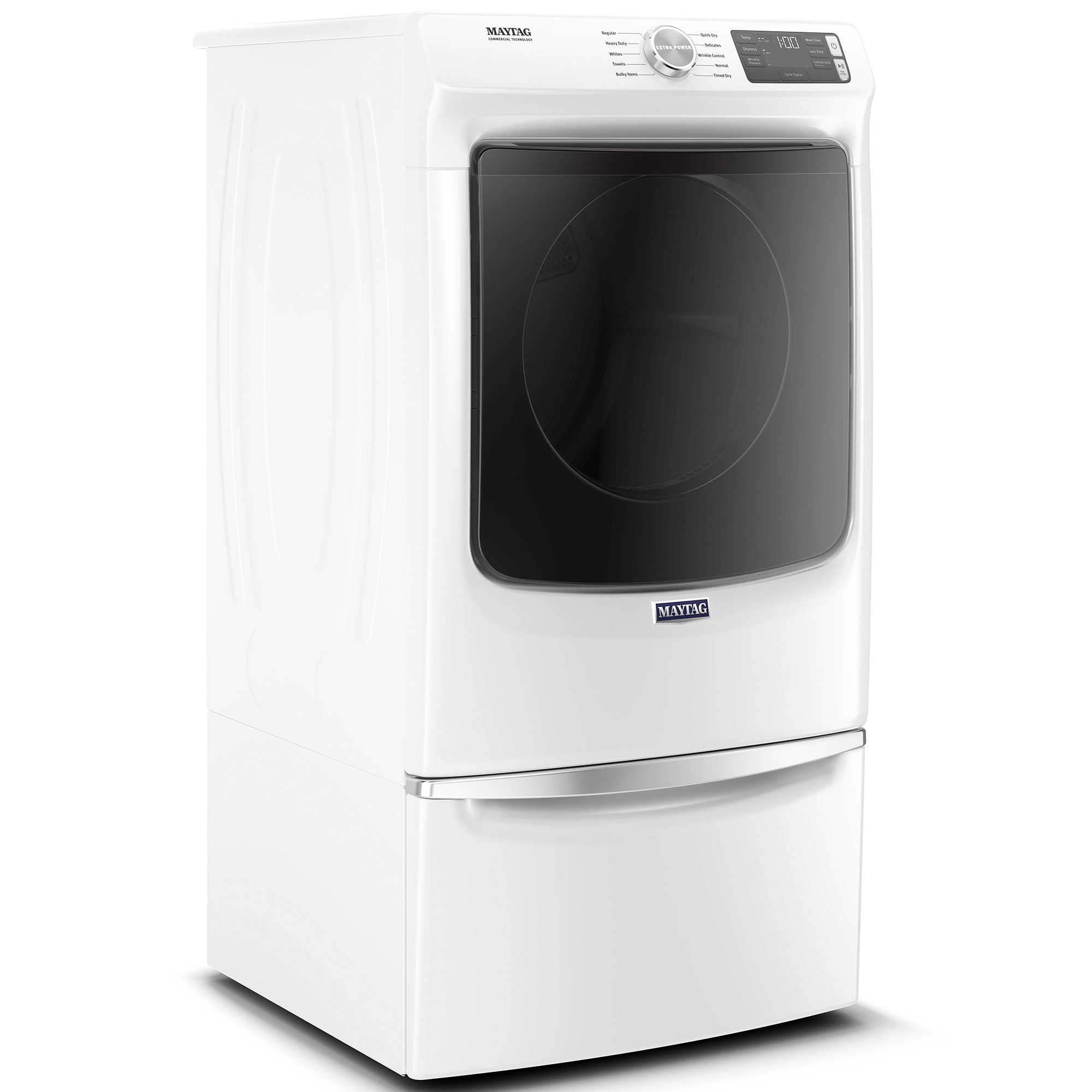 Maytag 27 in. 7.3 cu. ft. Front Loading Gas Dryer with 10 Dryer Programs, 3 Dry Options, Wrinkle Care & Sensor Dry - White, , hires