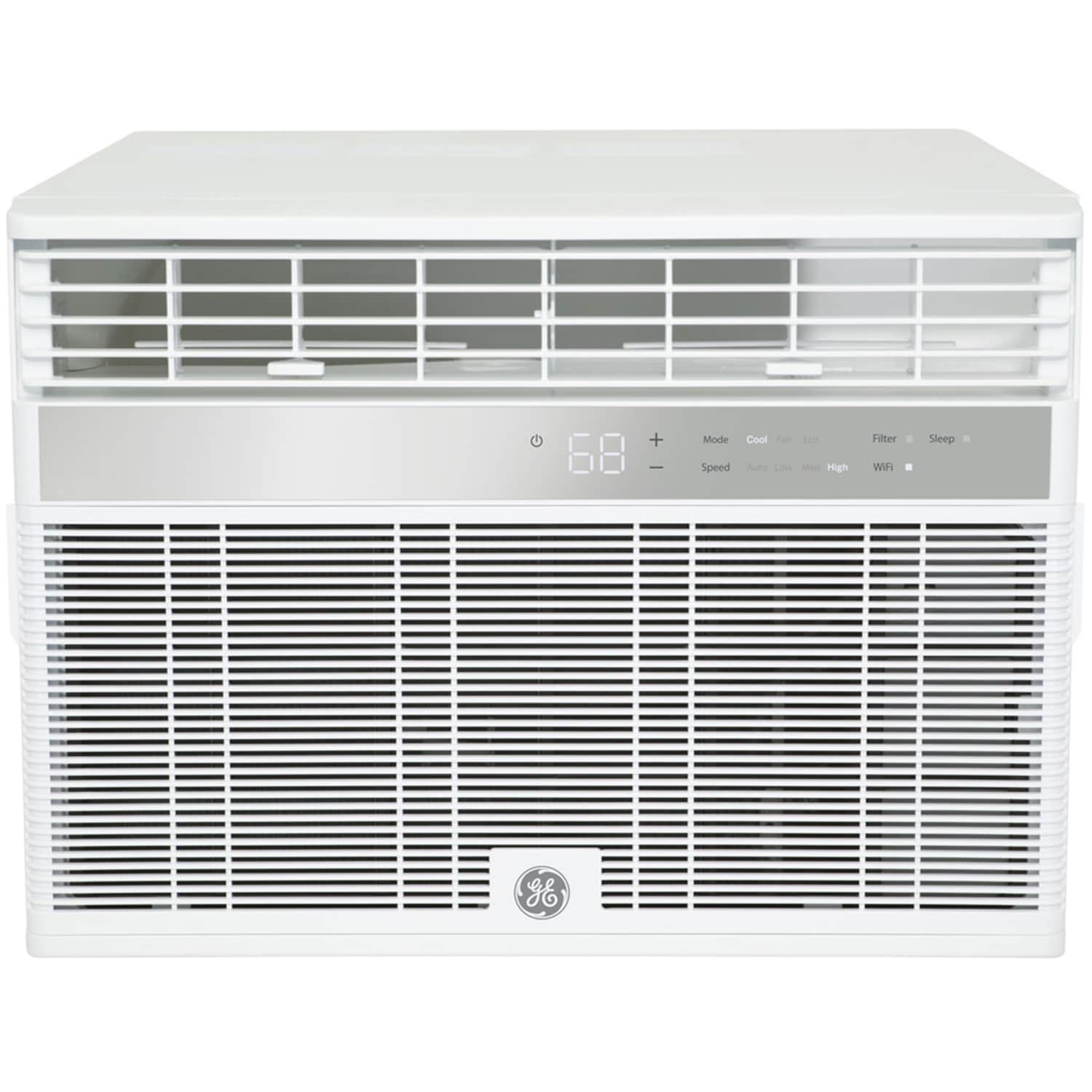 GE 14,000 BTU 115V Smart Window Air Conditioner with 3 Fan Speeds, Sleep Mode & Remote Control - White, , hires