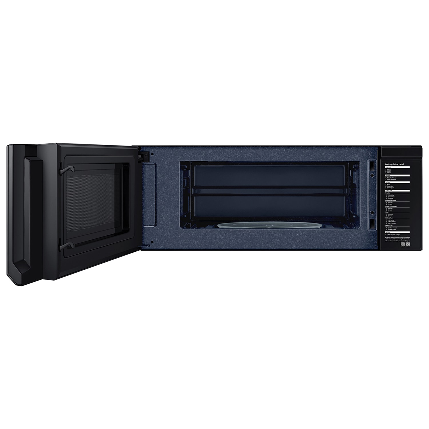 Samsung 30 in. 1.1 cu. ft. 1100W Low Profile Smart Over-the-Range Microwave with 400 CFM - Matte Black Steel, , hires