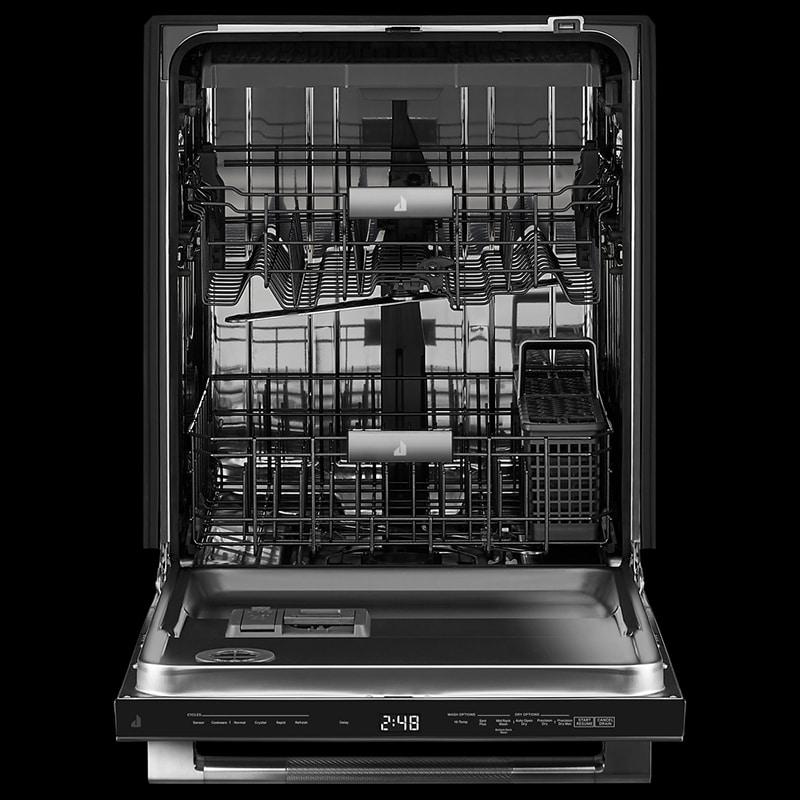 JennAir Rise 24 in. Top Control Dishwasher with 39 dBa Sound Level & 3rd-Rack - Stainless Steel, , hires