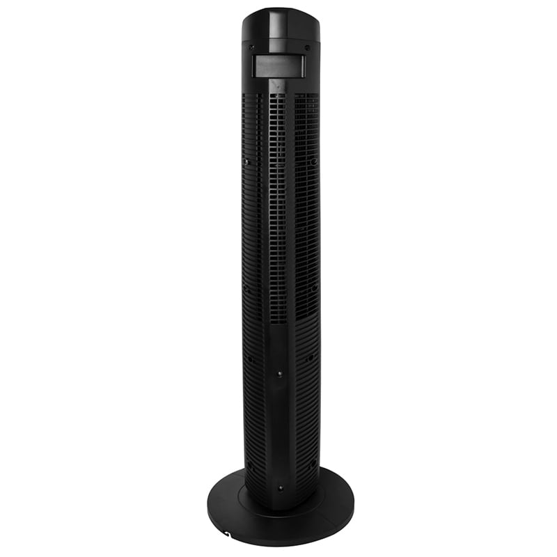 Lifesmart 40 in. Oscillating Tower Fan with 3 Speed Settings & Remote Control - Black, , hires