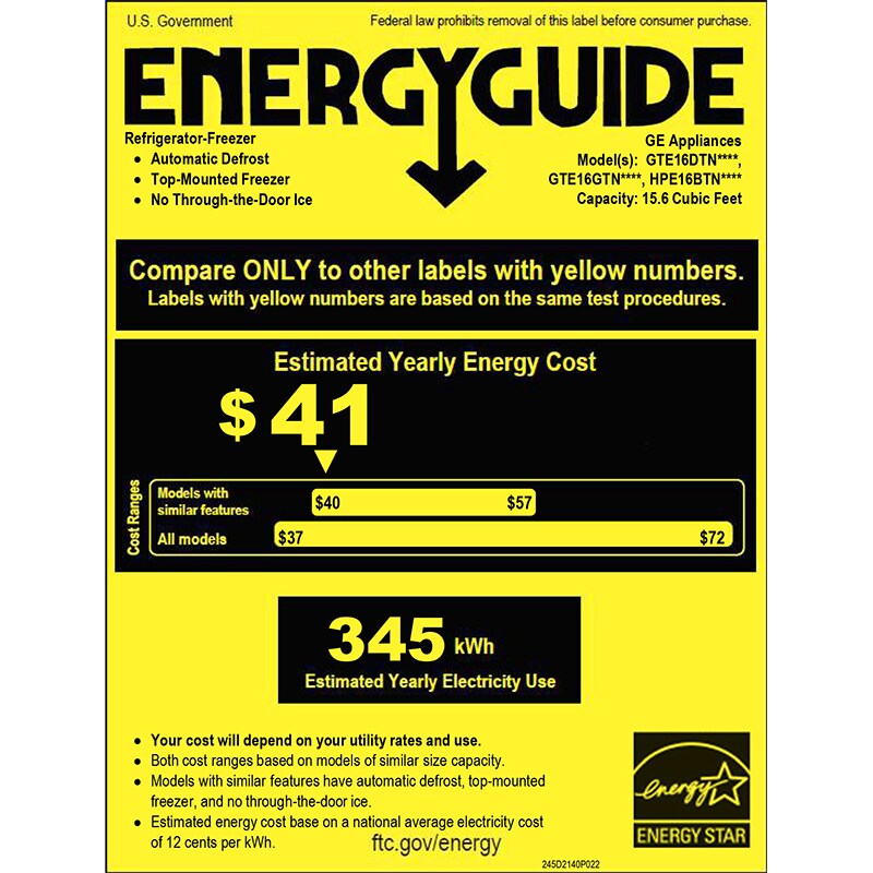Hotpoint 28 in. 15.6 cu. ft. Top Freezer Refrigerator - White, , hires