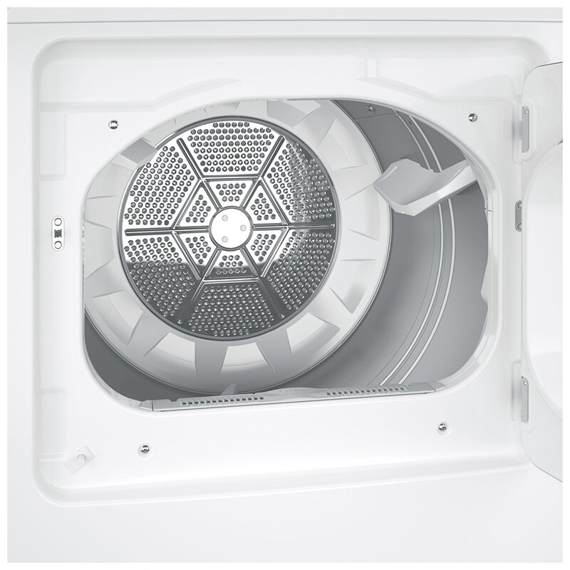 GE 27 in. 6.2 cu. ft. Electric Dryer with Aluminized Alloy Drum - White, , hires