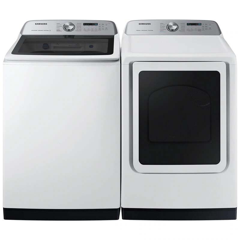 Samsung 27 in. 5.5 cu. ft. Smart Top Load Washer with Super Speed Wash - White, White, hires