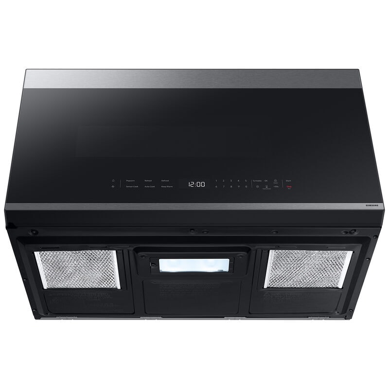 Samsung Bespoke 30 in. 2.1 cu. ft. 1000W Smart Over-the-Range Microwave with 400 CFM & Sensor Cooking - Stainless Steel, Stainless Steel, hires