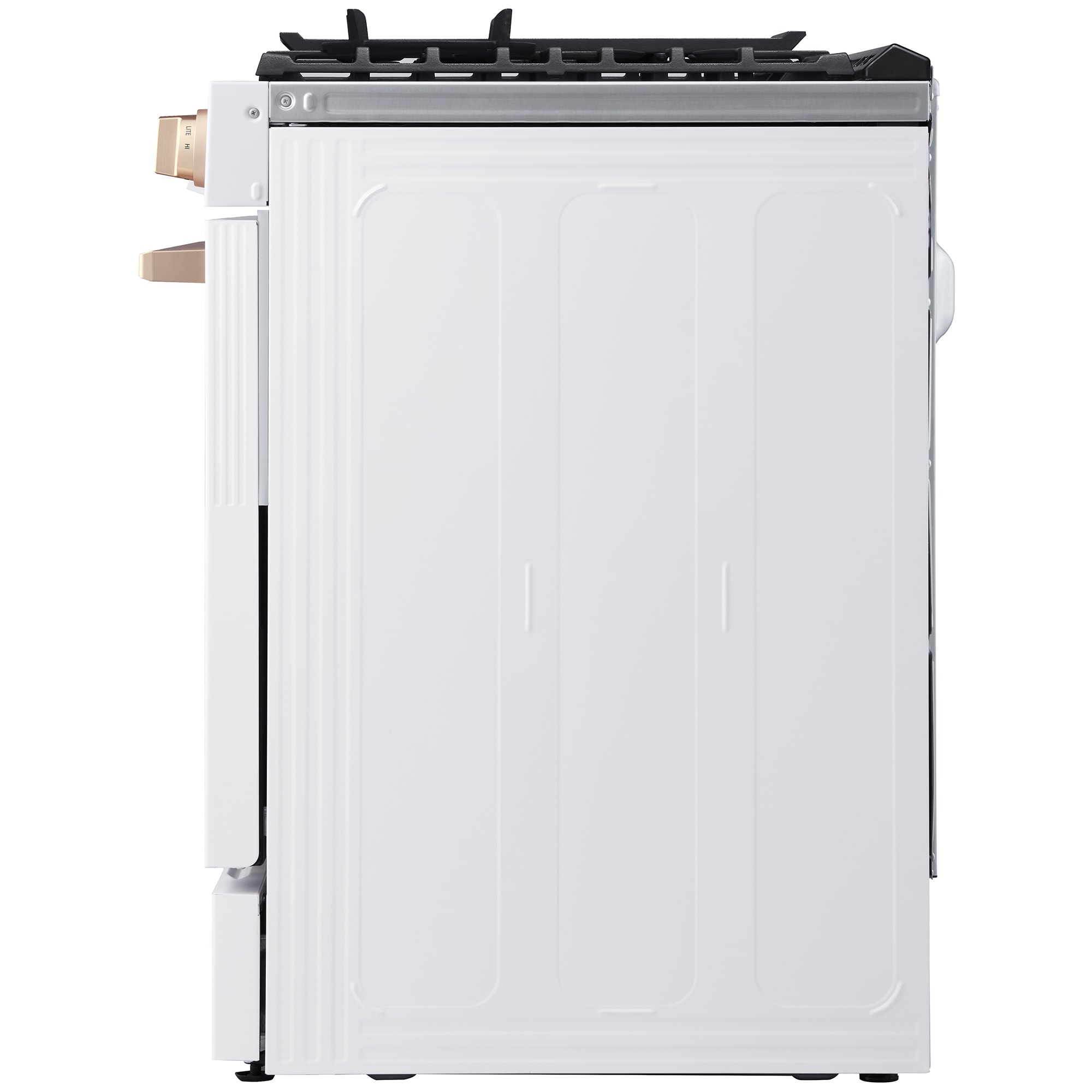 LG Studio 30 in. 6.3 cu. ft. Smart Air Fry True European Convection Slide-In Gas Range with 5 Sealed Burners & Griddle - Essence White, , hires