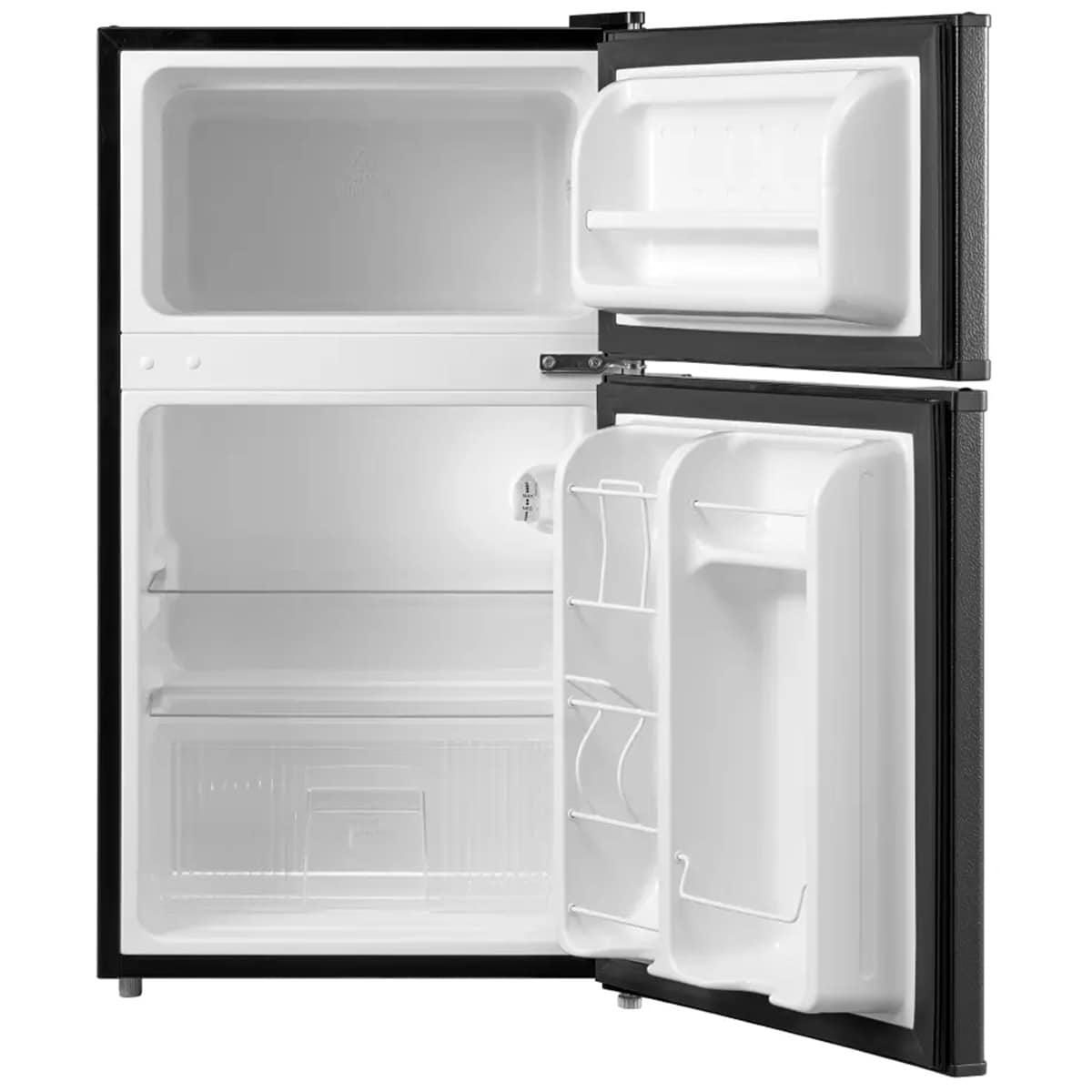 Midea 19 in. 3.1 cu. ft. Mini Fridge with Top Freezer - Black, Black, hires