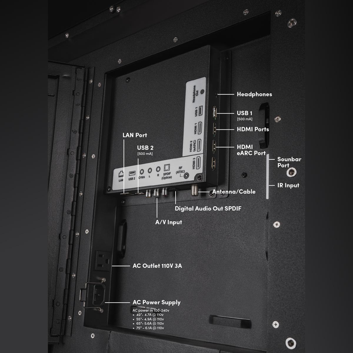 SunBrite - Solis Series 49" Class Full Sun 4K UHD LED Smart webOS Outdoor TV, , hires