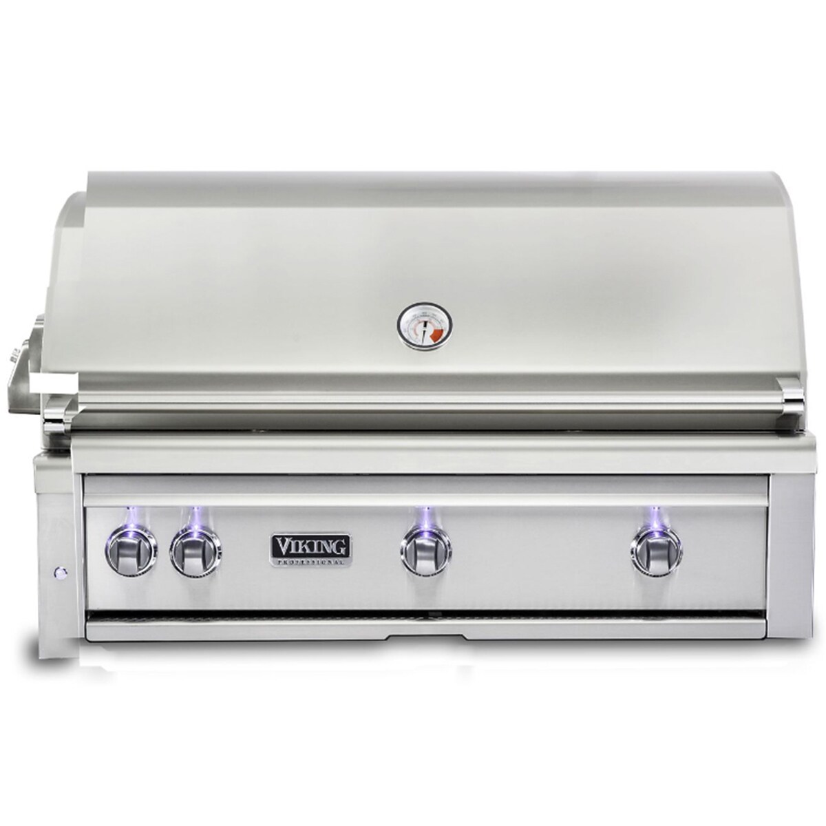 Viking 5 Series 42 in. 3-Burner Built-In Natural Gas Grill with Rotisserie, Sear Burner & Smoker Box - Stainless Steel, , hires
