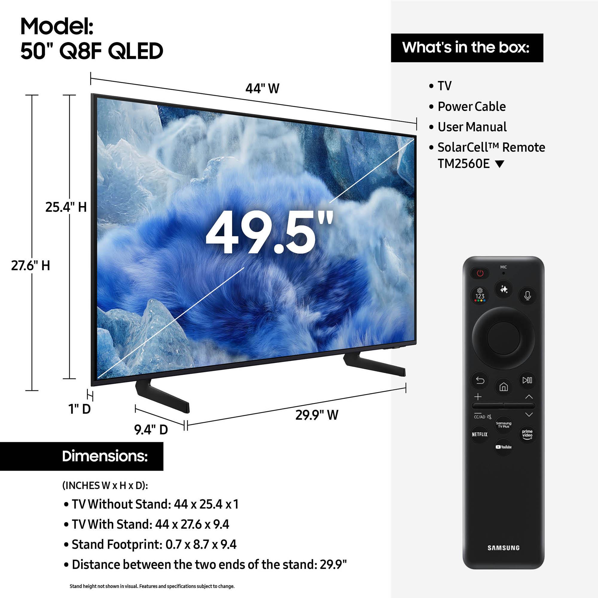 Samsung - 50" Class Q8F QLED 4K UHD Samsung Vision AI Smart TV, , hires
