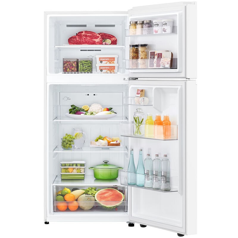 LG 28 in. 17.5 cu. ft. Garage Ready Top Freezer Refrigerator - White, White, hires