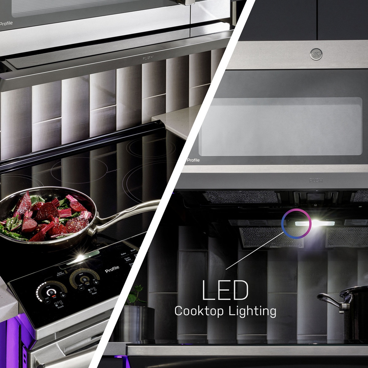 GE Profile 30 in. 2.2 cu. ft. 1000W Over-the-Range Microwave with 400 CFM & Sensor Cooking - Stainless Steel, , hires