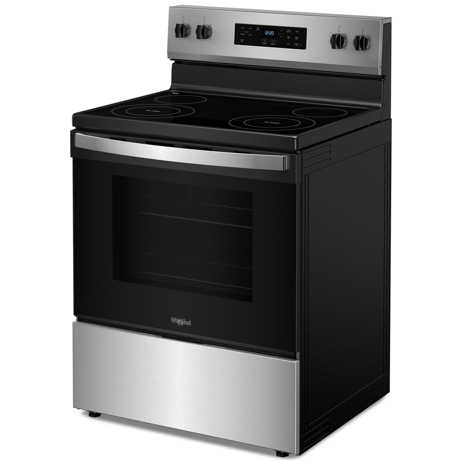 Whirlpool 30 in. 5.3 cu. ft. Electric Range with Radiant Burners - Stainless Steel, Stainless Steel, hires