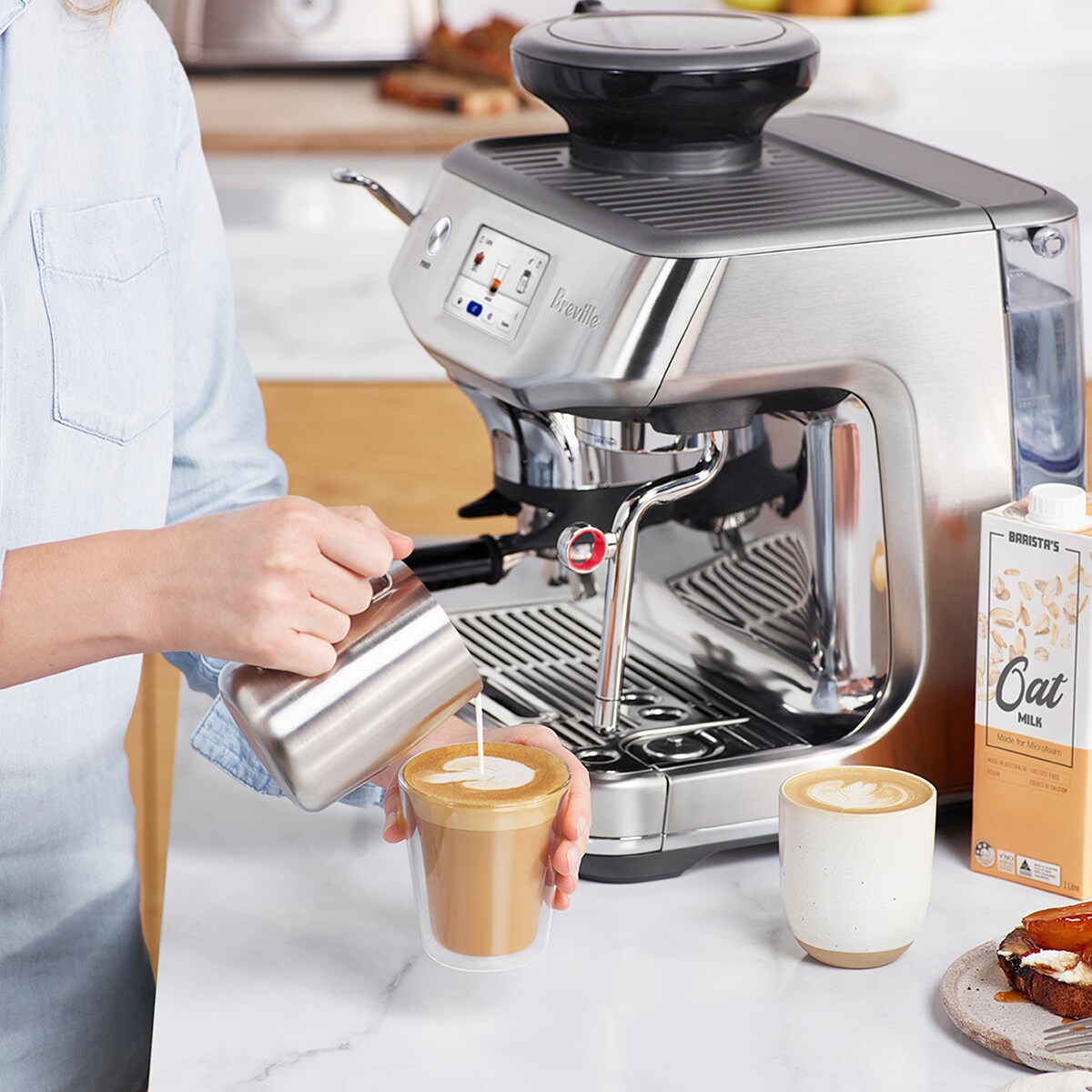 Breville Barista Touch Espresso Machine- Brushed Stainless Steel, , hires