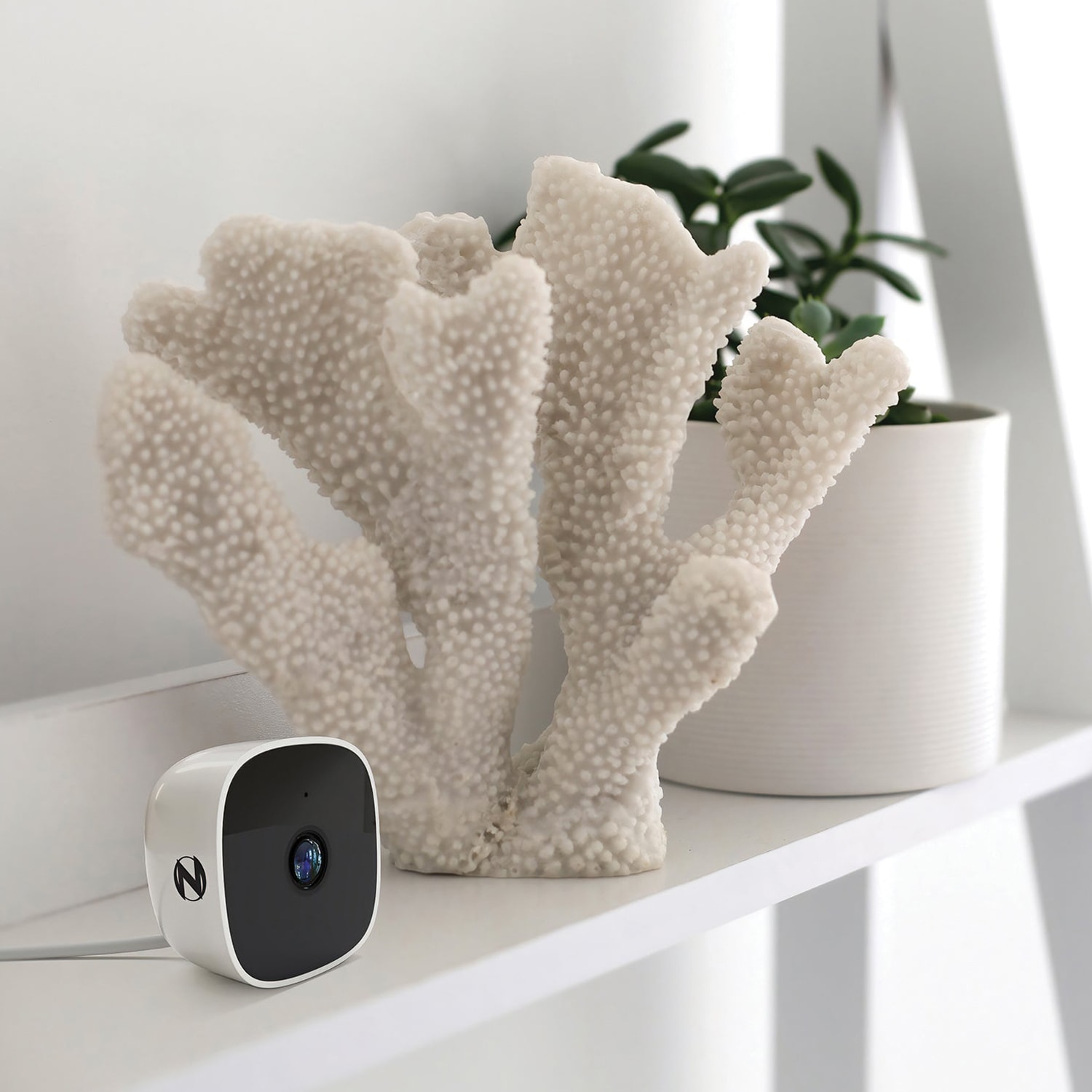 Night Owl - Indoor Wi-Fi IP Plug In 1080p Deterrence Camera with 2-Way Audio - White, , hires